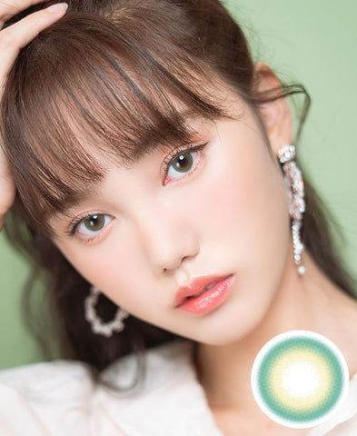 [Yearly] Shine Smile Melon Muffin Green Colored Contact Lenses