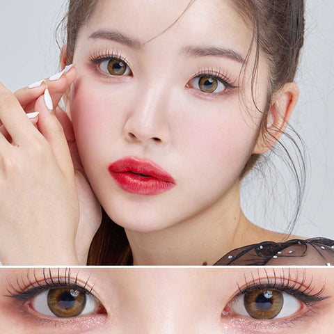 [Yearly] Flex I Glowing Brown Colored Contacts