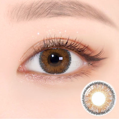 Glow Vivid Brown (Hyperopia) Colored Contact Lenses