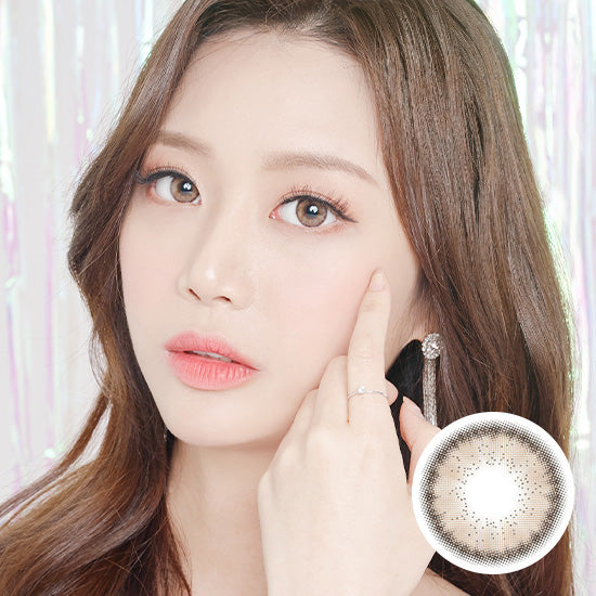 Best Korean Colored Contact Lenses - Heimish Hazel Brown Colored Contacts (1 Pair) Buy 1 Get 1 Free /  These 3-tone hazel-brown-black coloured ring circle lenses are recommended for dark brown eyes. The Black Limbal Ring and graphic diameter 13.3mm will enlarge your pupils a little more and change your eye color to bright and attractive.   / Prescription and non-prescription available, Cheapest Colored Contact Lenses. Buy Colored Contact Lenses Online - Graded Colored Contact Lenses - EyeMellow