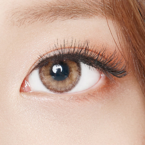 Best Korean Colored Contact Lenses - Heimish Hazel Brown Colored Contacts (1 Pair) Buy 1 Get 1 Free /  These 3-tone hazel-brown-black coloured ring circle lenses are recommended for dark brown eyes. The Black Limbal Ring and graphic diameter 13.3mm will enlarge your pupils a little more and change your eye color to bright and attractive.   / Prescription and non-prescription available, Cheapest Colored Contact Lenses. Buy Colored Contact Lenses Online - Graded Colored Contact Lenses - EyeMellow