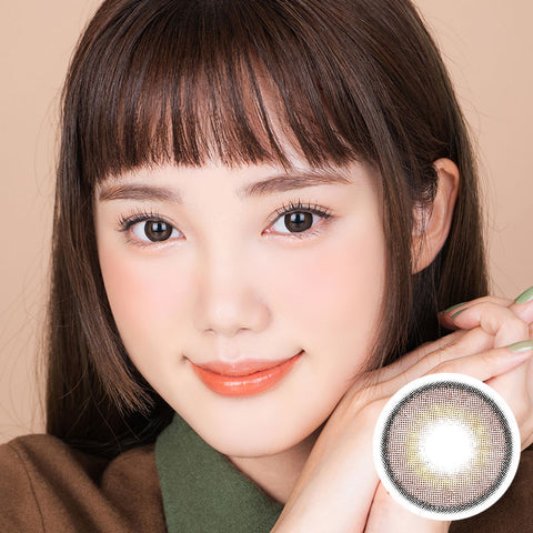 [Yearly] Jadey Gem Choco Brown Colored Contact Lenses