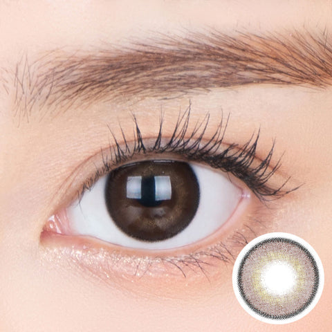 [Yearly] i-SHA Jadey Gem Choco Brown Colored Contact Lenses