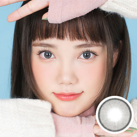 [Yearly] i-SHA Jadey Mono Gray Colored Contact Lenses
