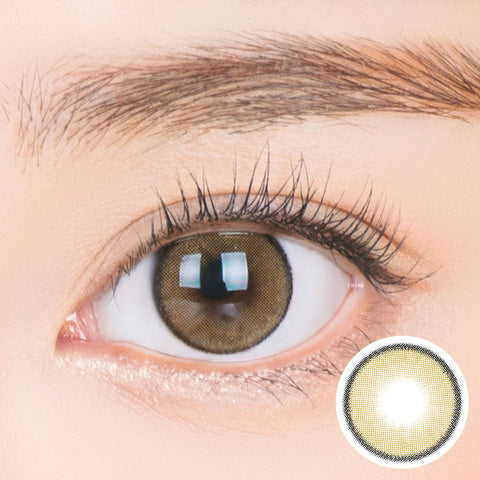 [Yearly] i-SHA Jadey Stone Brown Colored Contact Lenses
