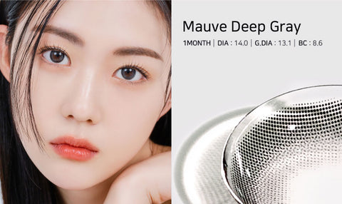 [Monthly] Mauve Deep Gray Colored Contact Lenses