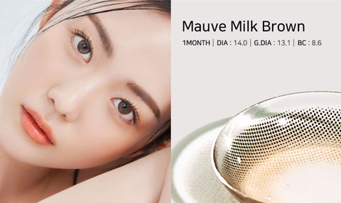 [Monthly] Mauve Milk Brown Colored Contact Lenses