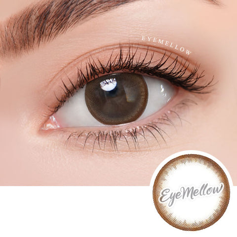 Best Colored Contact Lens for Farsightedness - Moonlight Chocolate Coloured Contact Lenses for Hyperopia (1 Pair)   These 2 tone chocolate brown colored contacts will give a natural and beautiful enlargement effect on dark brown eyes and a unique effect on bright eyes. The graphic diameter of 13.4mm with chocolate colored edges will make your pupils more enlarged and attractive.  Custom-made Soft Contact Lenses - EyeMellow Korean Colored Contact Lenses Online Store
