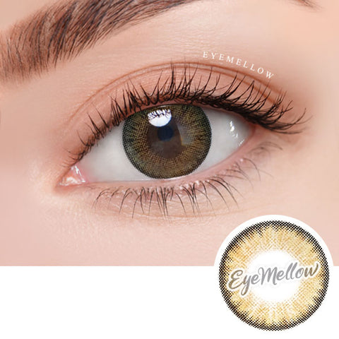 Neo Pastel Yellow Brown (Hyperopia) Colored Contact Lenses