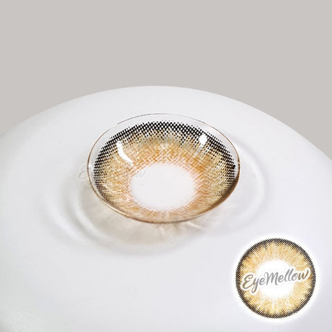 Neo Pastel Yellow Brown (Hyperopia) Colored Contact Lenses