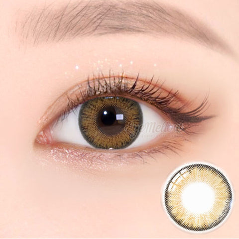 Neo Pastel Yellow Brown (Hyperopia) Colored Contact Lenses