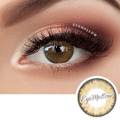 Neo Pastel Yellow Brown (Hyperopia) Colored Contact Lenses