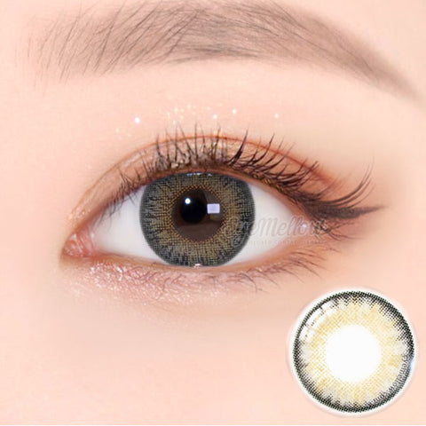 Neo Pastel Yellow Gray (Hyperopia) Colored Contact Lenses