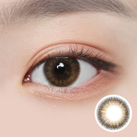 Best Korean Colored Contact Lenses - Salamanque Brown Colored Contacts (1 Pair) Buy 1 Get 1 Free /  These 3-tone brown-chocolate coloured contact lenses will give a beautiful enlargement effect on dark brown eyes and a unique effect on bright eyes. The graphic diameter is 13.1mm, which is recommended if you are looking for a natural daily wear contact lens.  / Prescription and non-prescription available, Cheapest Colored Contact Lenses. Buy Colored Contact Lenses Online - EyeMellow