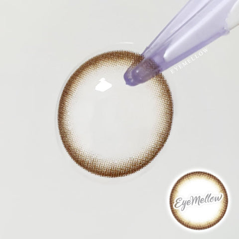 Best Colored Contact Lens for Farsightedness - Soft Chocolate Brown Coloured Contact Lenses for Hyperopia (1 Pair)   These 2 tone chocolate brown colored contacts will give a natural and beautiful enlargement effect on dark brown eyes and a unique effect on bright eyes. The graphic diameter is 13.0mm, which is recommended if you are looking for natural daily wear contact lenses.  Custom-made Soft Contact Lenses - EyeMellow Korean Colored Contact Lenses Online Store