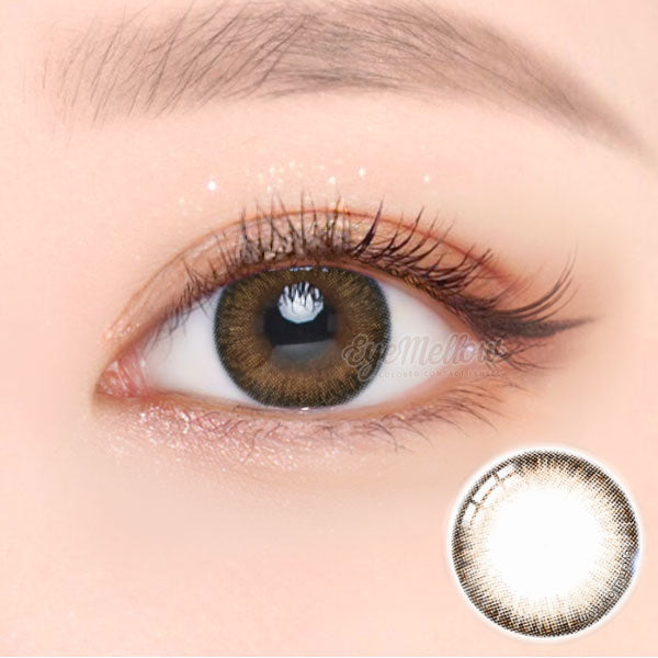 Best Colored Contact Lens for Farsightedness - Today's Brown Coloured Contact Lenses for Hyperopia (1 Pair)   This 2-tone brown-black colored contacts will give a natural and beautiful enlargement effect on dark brown eyes and a unique effect on bright eyes. The graphic diameter is 13.4mm, which is recommended if you are looking for natural daily wear contact lenses.  Custom-made Soft Contact Lenses - EyeMellow Korean Colored Contact Lenses Online Store
