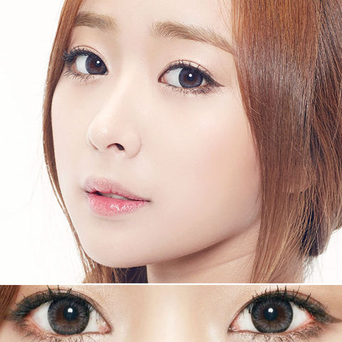 Best Korean Colored Contact Lenses - Today's Gray Colored Contacts (1 Pair) /  This grey-black 2-tone color contact lens will give a natural and beautiful enlargement effect on dark brown eyes and a unique effect on bright eyes. The graphic diameter is 13.4mm, which is recommended if you are looking for natural daily wear contact lenses.  / Prescription and non-prescription available, Cheapest Colored Contact Lenses. Buy Colored Contact Lenses Online - EyeMellow