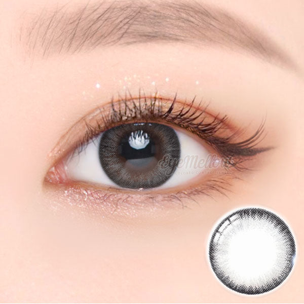 Best Korean Colored Contact Lenses - Today's Gray Colored Contacts (1 Pair) /  This grey-black 2-tone color contact lens will give a natural and beautiful enlargement effect on dark brown eyes and a unique effect on bright eyes. The graphic diameter is 13.4mm, which is recommended if you are looking for natural daily wear contact lenses.  / Prescription and non-prescription available, Cheapest Colored Contact Lenses. Buy Colored Contact Lenses Online - EyeMellow