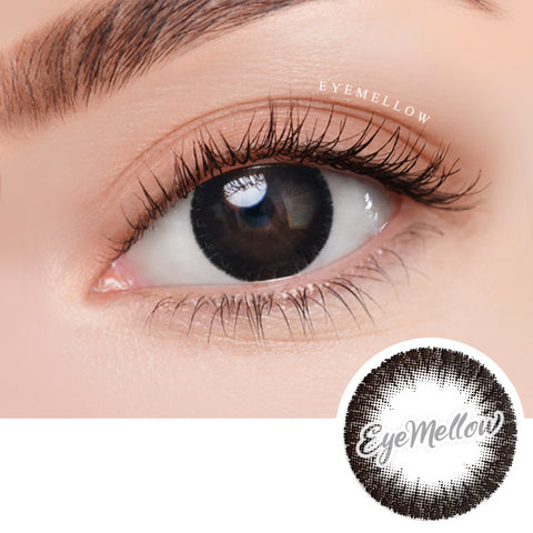 October Black Colored Contact Lenses - Silicone hydrogel