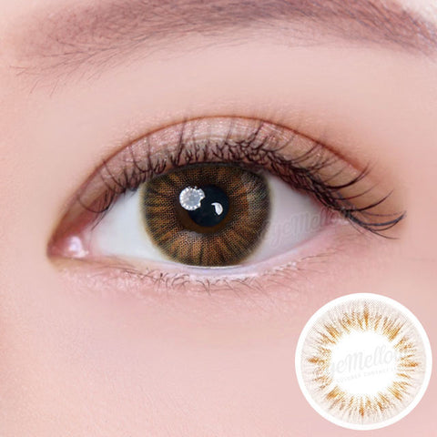 [Yearly] i-SHA i-GIRL Brown Colored Contacts - Silicone Hydrogel