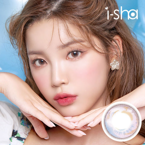 [Yearly] i-SHA Season Eye Spring Pink Brown Colored Contact Lenses