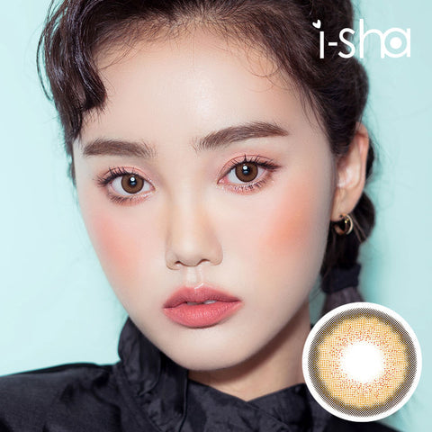[Yearly] Melo Art Amond Brown Colored Contact Lenses