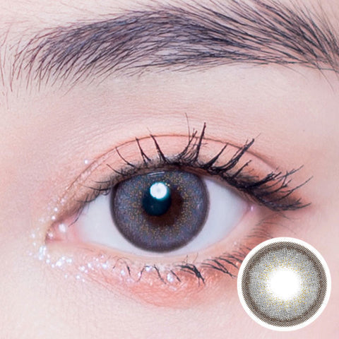 [Yearly] Melo Art Blackberry Grey Colored Contact Lenses