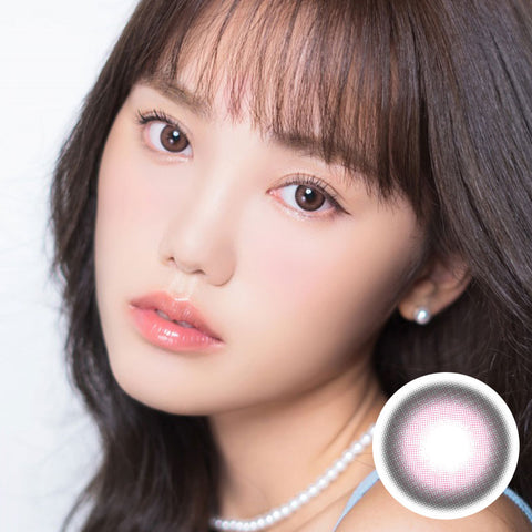 [Yearly] Shine Smile Cherry Muffin Pink Colored Contact Lenses