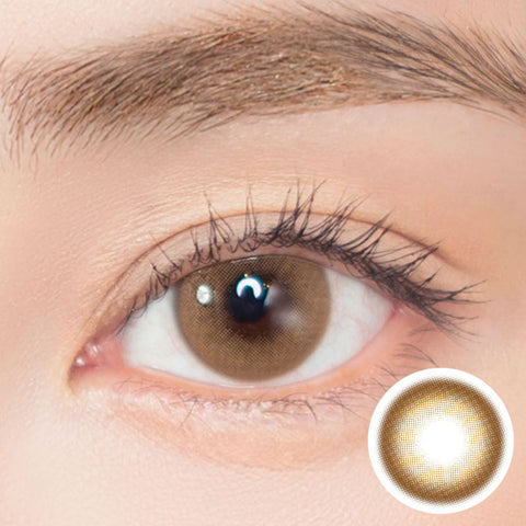 [Yearly] Shine Smile Butter Muffin Brown Colored Contact Lenses