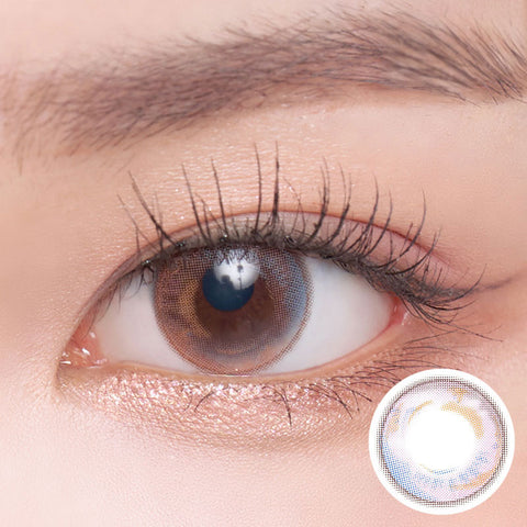 [Yearly] i-SHA Season Eye Spring Pink Brown Colored Contact Lenses