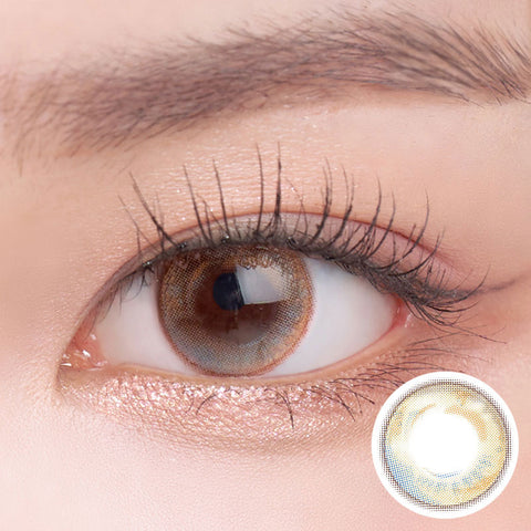[Yearly] i-SHA Season Eye Fall Blue Hazel Colored Contact Lenses