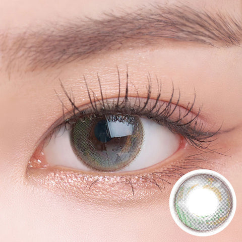 [Yearly] i-SHA Season Eye Summer Green Gray Colored Contact Lenses