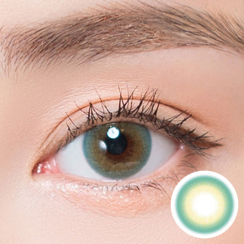 [Yearly] Shine Smile Melon Muffin Green Colored Contact Lenses